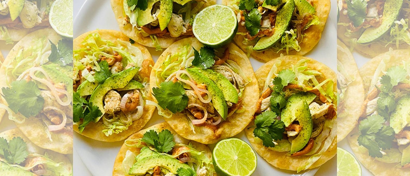 HERBY CHICKEN TOSTADAS