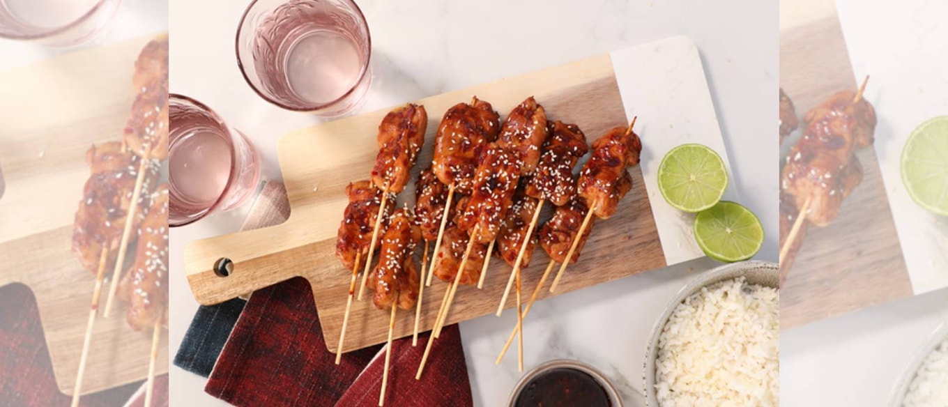 QUICK SOY CHILLI CHICKEN SKEWERS