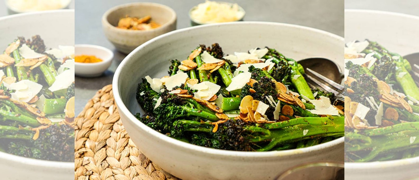 SPICY GRILLED MOROCCAN BROCCOLI SALAD