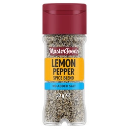MasterFoods Lemon Pepper No Added Salt Seasoning 50g image