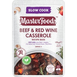 MasterFoods Beef & Red Wine Casserole Slow Cook Recipe Base 175g image