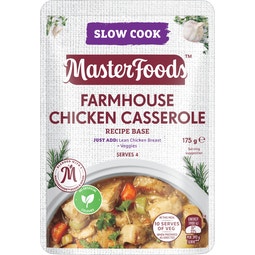 MasterFoods Farmhouse Chicken Casserole Slow Cook Recipe Base 175g image