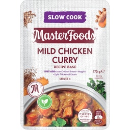 MasterFoods Mild Chicken Curry Slow Cook Recipe Base 175g image