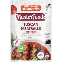 Masterfoods Tuscan Meatballs Recipe Base 175g image