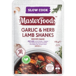 MasterFoods Garlic & Herb Lamb Shanks Slow Cook Recipe Base 175g image