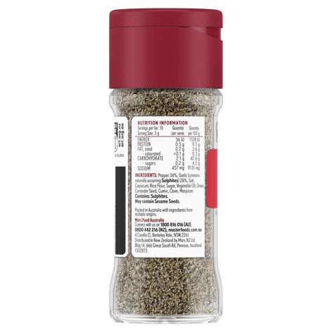 MasterFoods Garlic Pepper Seasoning 50g