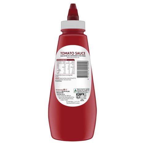 MasterFoods Tomato Sauce Bottle 500mL