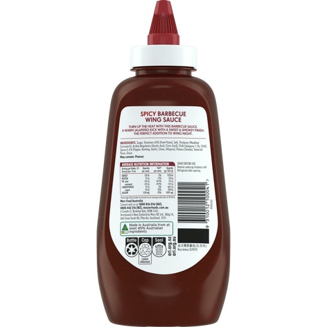 MasterFoods ​Spicy Barbecue Wing Sauce 500mL