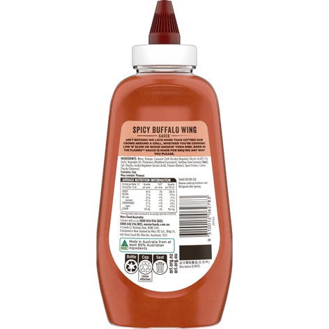 Born In The Flames Spicy Buffalo Wing Sauce 500ml