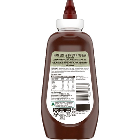 Born In The Flames Hickory And Brown Sugar Barbecue Sauce 500ml