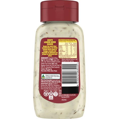 MasterFoods Zesty Lemon Herb 250ml
