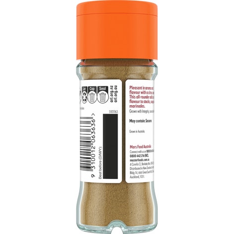MasterFoods Ground Coriander Seeds 30g