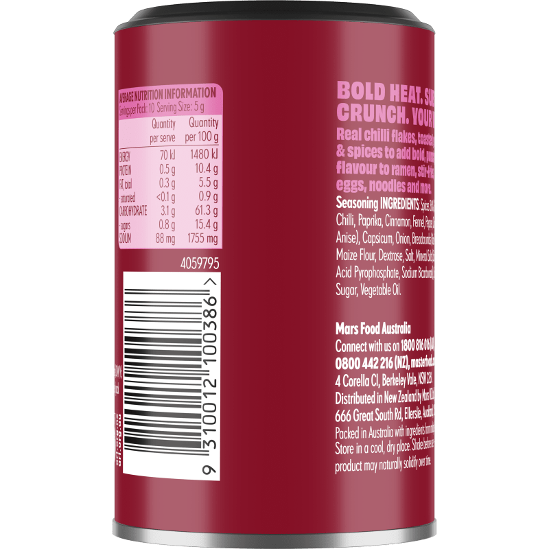 MasterFoods™ Spicy Chilli Garlic Topper 50g
