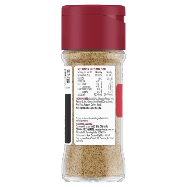 MasterFoods Chicken Salt Seasoning 65g