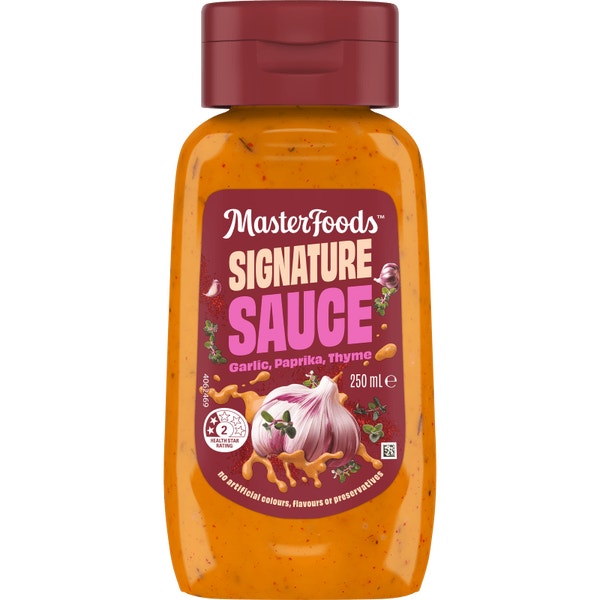MasterFoods Signature Sauce Garlic,Paprika,Thyme 250ml