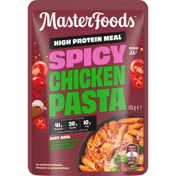 MasterFoods™ High Protein Meal Spicy Chicken Pasta Recipe Base 175g