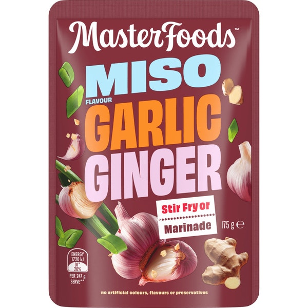 MasterFoods™ Miso Flavour Garlic Ginger Stir Fry or Marinade 175g