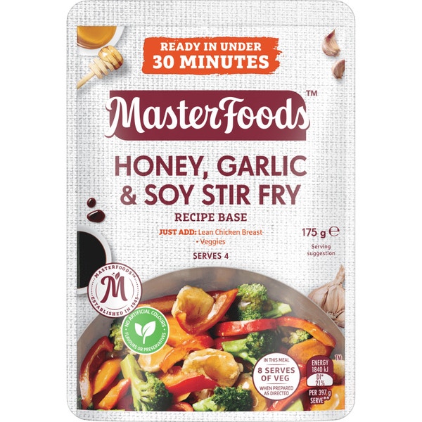 MasterFoods Honey, Garlic & Soy Stir Fry Recipe Base 175g