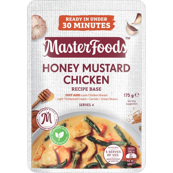 MasterFoods  Honey Mustard Chicken Recipe Base 175g