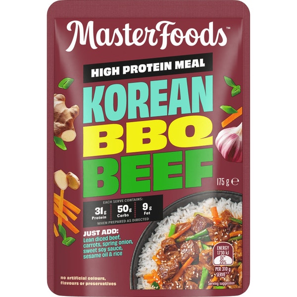 MasterFoods™ High Protein Meal Korean Barbecue Beef 175g