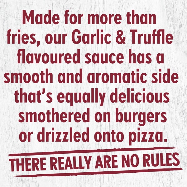 MasterFoods Garlic & Truffle Flavour No Rules Sauce 250ml