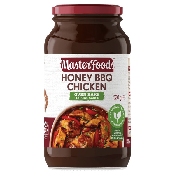 MasterFoods Honey BBQ Chicken Cooking Sauce 520g