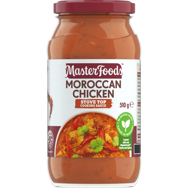 MasterFoods Moroccan Chicken Cooking Sauce Jar 510g