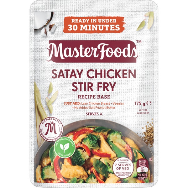 MasterFoods Satay Chicken Stir Fry Recipe Base 175g
