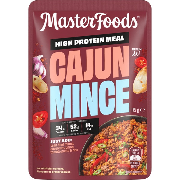 MasterFoods™ High Protein Meal Cajun Mince 175g