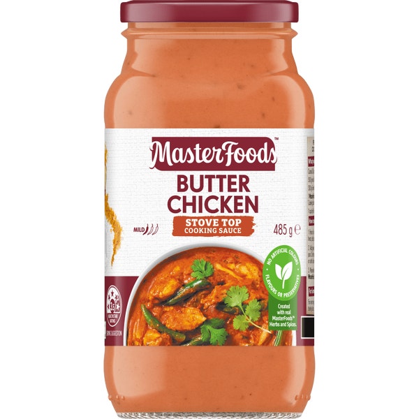 MasterFood Butter Chicken Cooking Sauce 485g