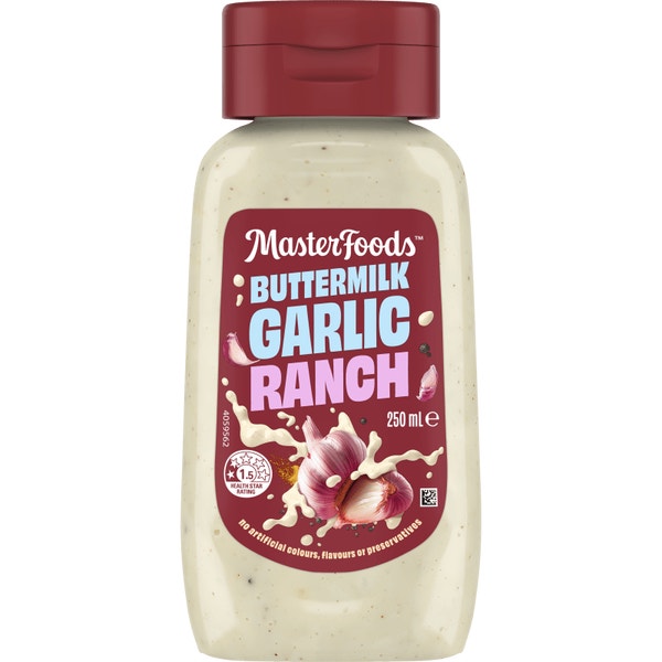 MasterFoods Buttermilk Garlic Ranch 250ml