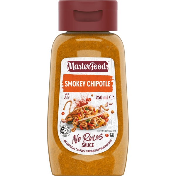 MasterFoods Smokey Chipotle No Rules Sauce 250ml