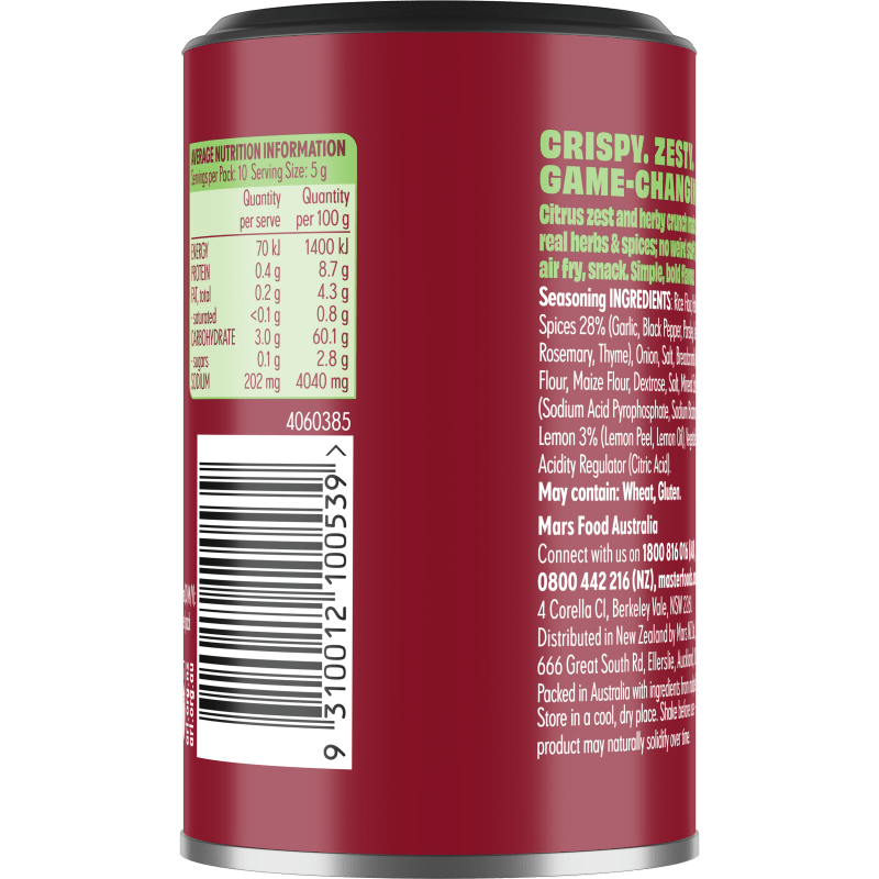 MasterFoods™ Airfry Veggies Zesty Herb 50g
