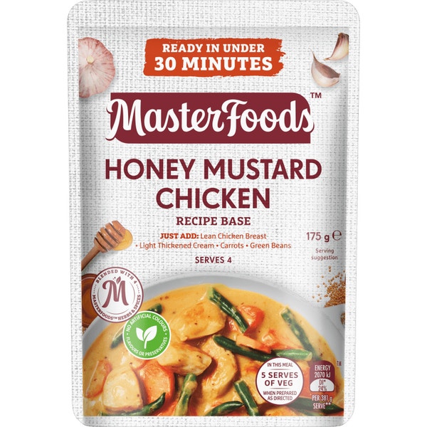 Try our quick and easy Honey Mustard Chicken Recipe BaseMasterFoods