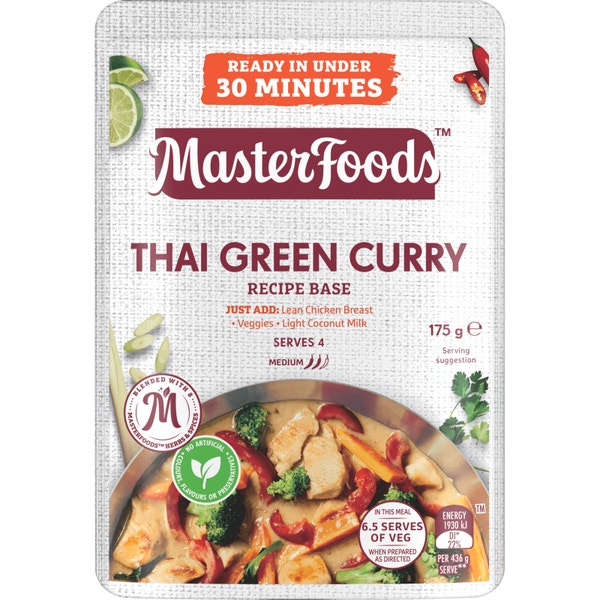 MasterFoods Thai Green Curry Recipe Base 175g