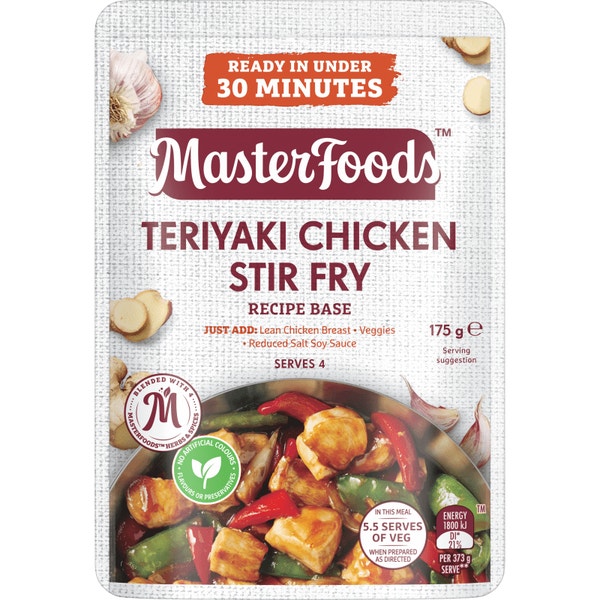 MasterFoods Teriyaki Chicken Stir Fry Recipe Base 175g