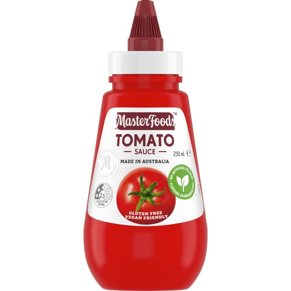 MasterFoods Tomato Sauce Bottle 250mL