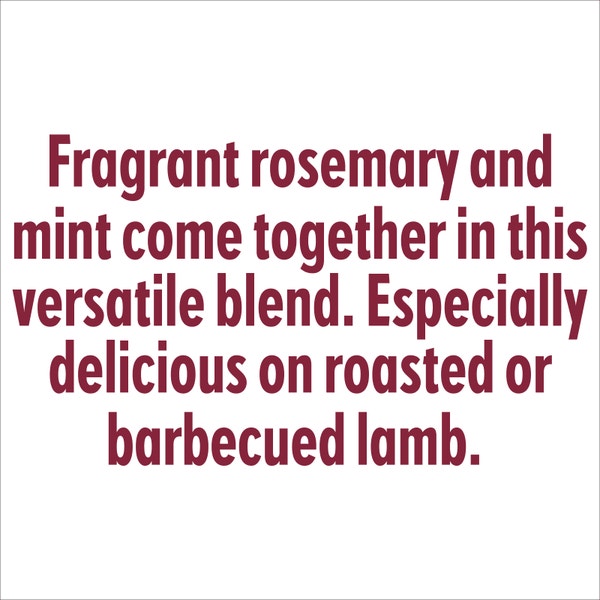 MasterFoods Lamb Herb Blend 15g