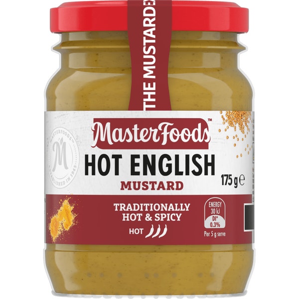 MasterFoods Hot English Mustard 175g