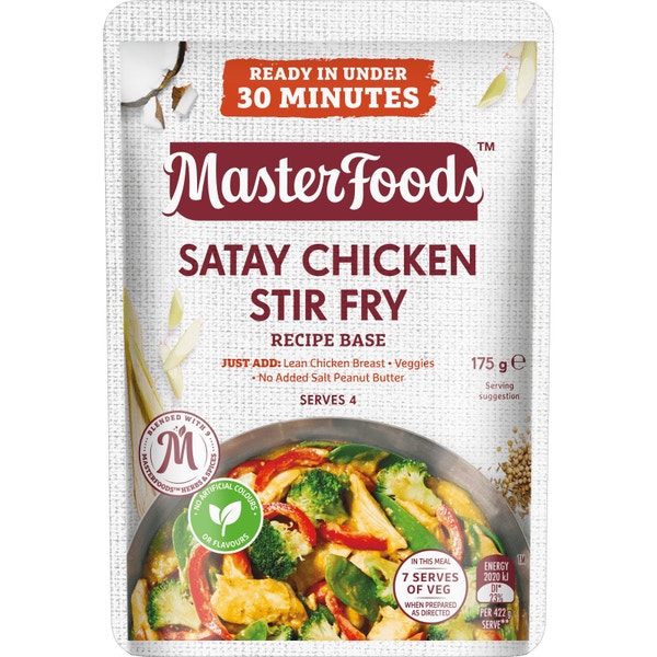 MasterFoods Satay Chicken Stir Fry Recipe Base 175g