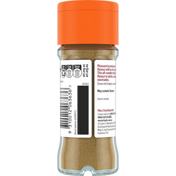 MasterFoods Ground Coriander Seeds 30g