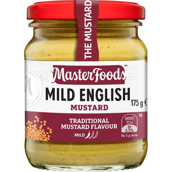 MasterFoods Mild English Mustard 175g