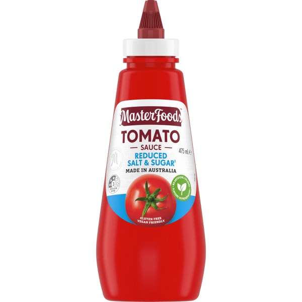 MasterFoods Tomato Sauce Reduced Salt & Sugar 475mL