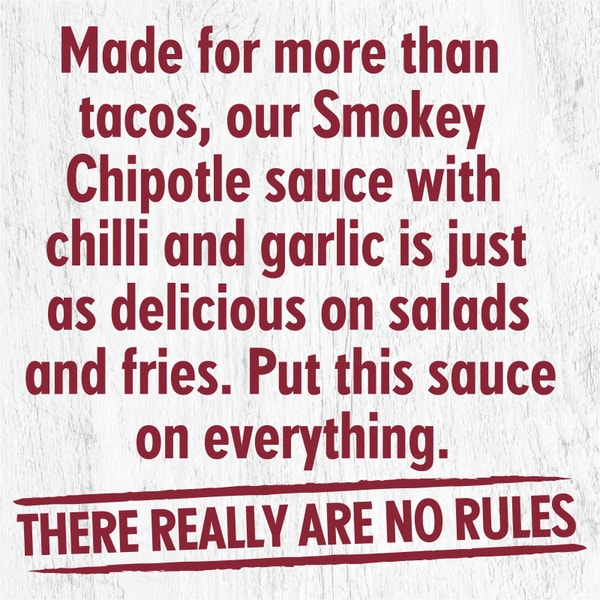 MasterFoods Smokey Chipotle No Rules Sauce 250ml