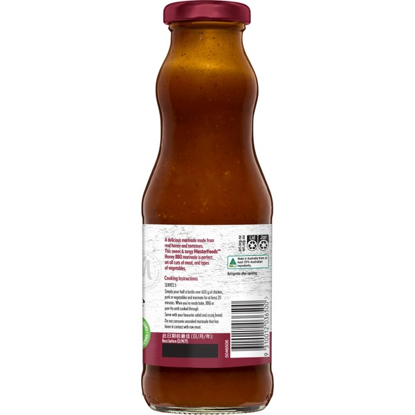MasterFoods Honey BBQ Marinade 375g
