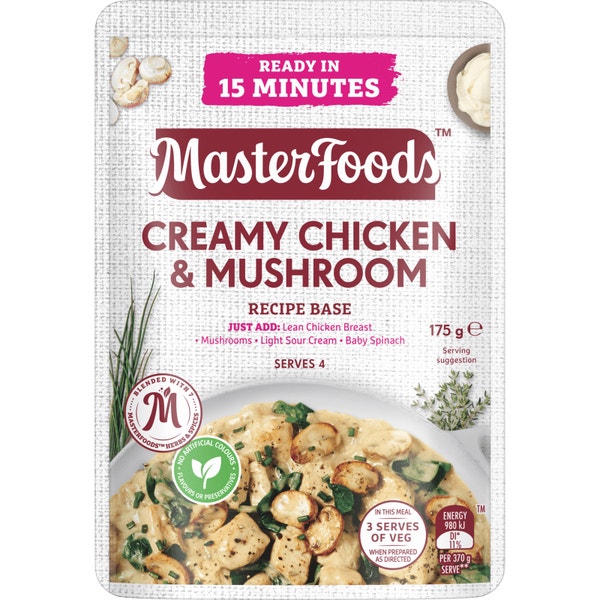 MasterFoods Creamy Chicken & Mushroom Recipe Base 175g