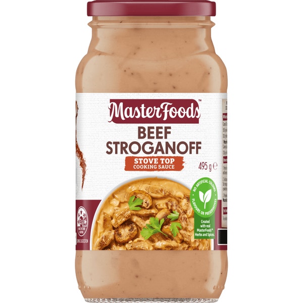 MasterFoods Beef Stroganoff Cooking Sauce 495g
