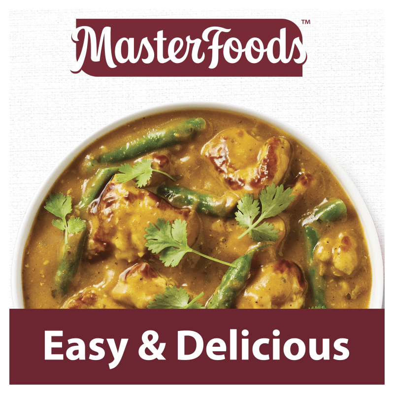 Try our delicious Slow Cook Mild Chicken Curry Cooking Sauce MasterFoods™