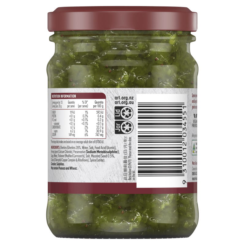 Try our delicious Gherkin Relish MasterFoods™