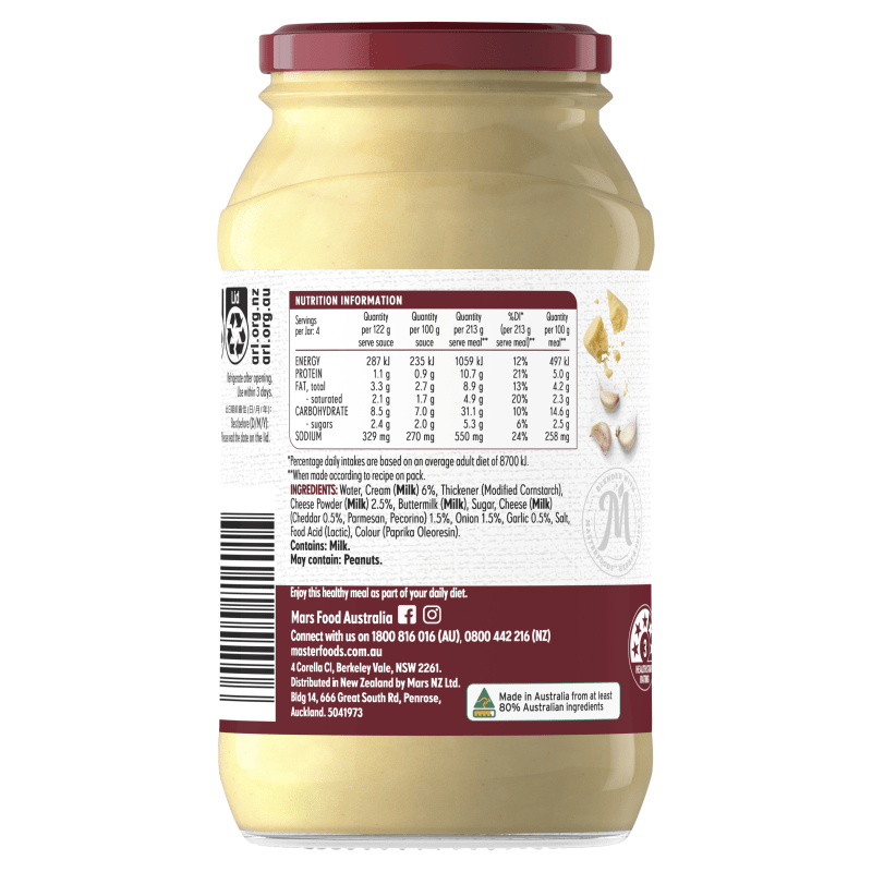 Try our Cauliflower Mac & Cheese Cooking Sauce |MasterFoods™